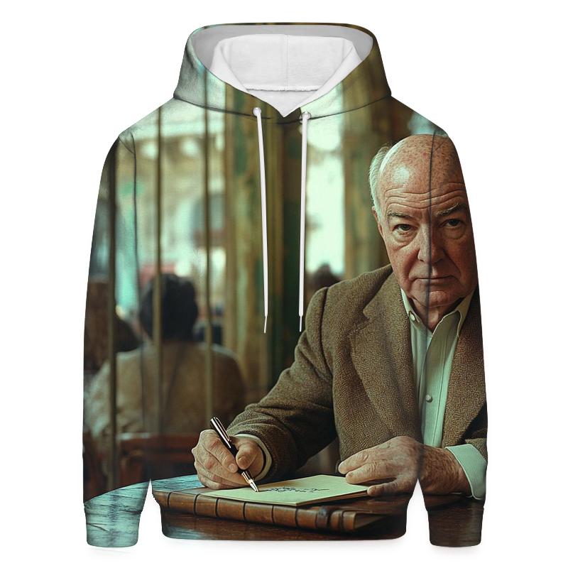 Graham Greene Writing In Havana Cafe hoodie designs
