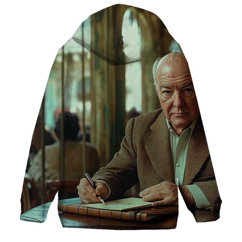 Graham Greene Writing In Havana Cafe hoodie designs