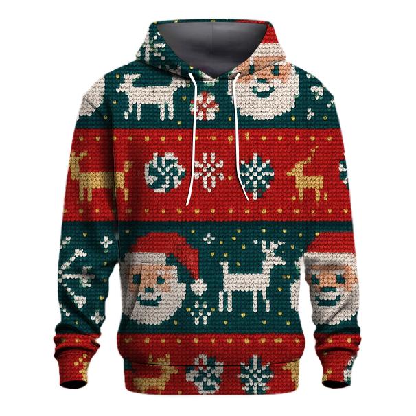 Cosmic Tinsel Sweater Grid Design custom hoodies