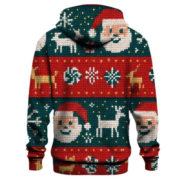Cosmic Tinsel Sweater Grid Design custom hoodies