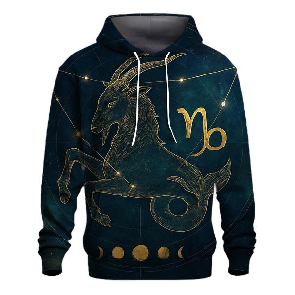 Capricorn Solstice Sea Goat Chart designer hoodies