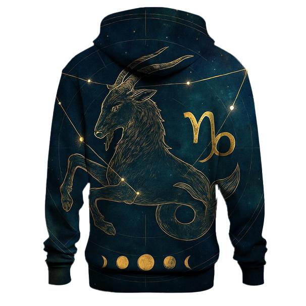Capricorn Solstice Sea Goat Chart designer hoodies