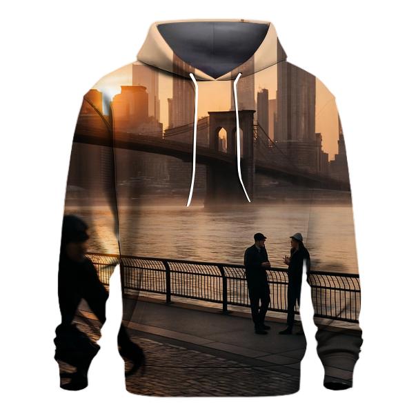 Dawn Over East River Conservancy embroidered hoodies