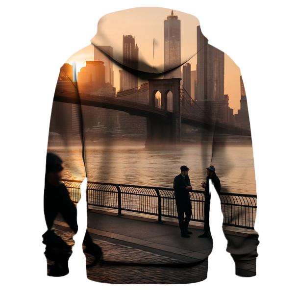 Dawn Over East River Conservancy embroidered hoodies