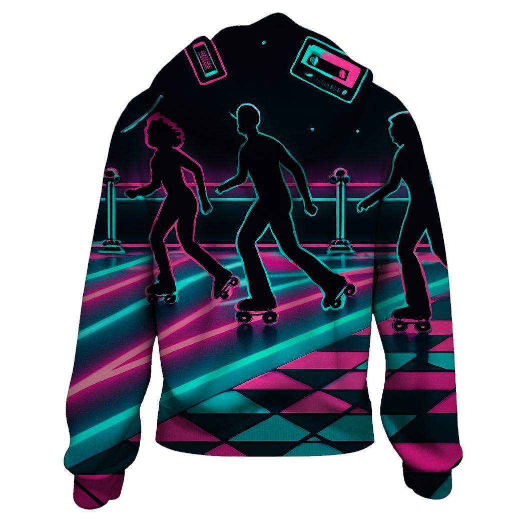 Neon Roller Rink Parade pullover hoodies