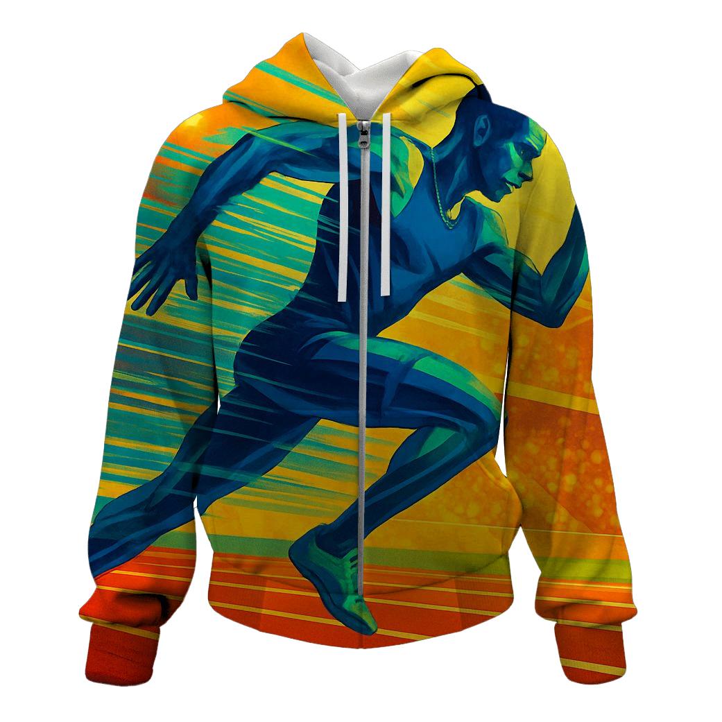 Dynamic Track Sprinter embroidered hoodies