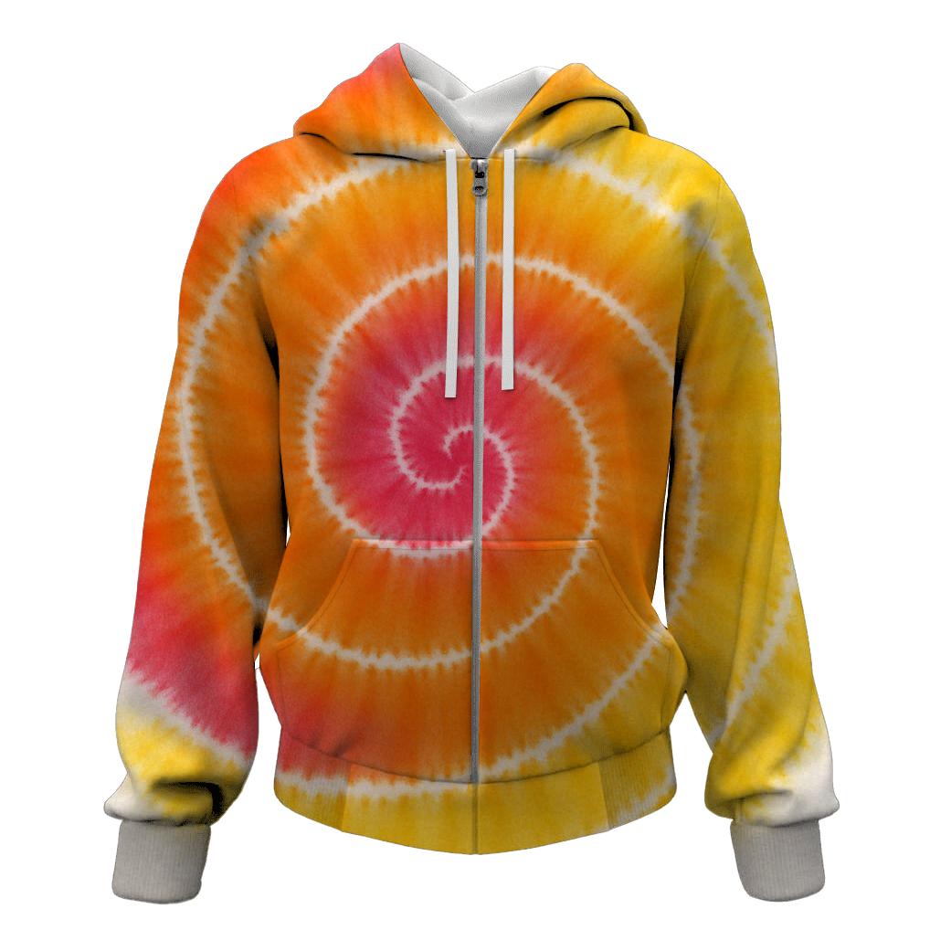 Ombre Spirals lightweight hoodies
