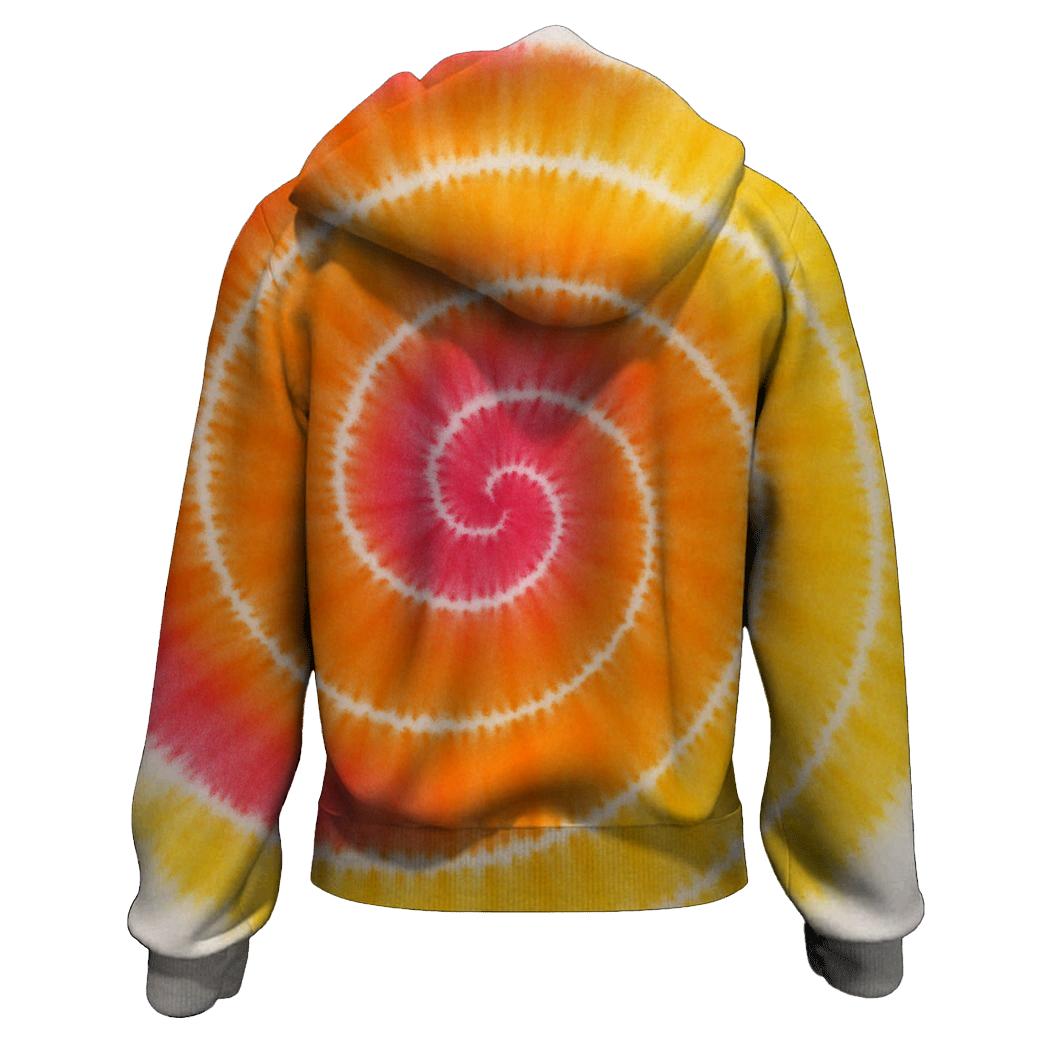 Ombre Spirals lightweight hoodies
