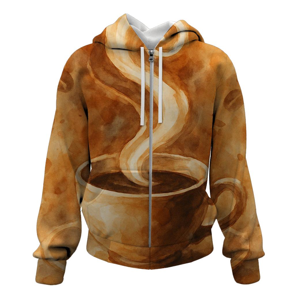 Steaming Spiral Dance embroidered hoodies