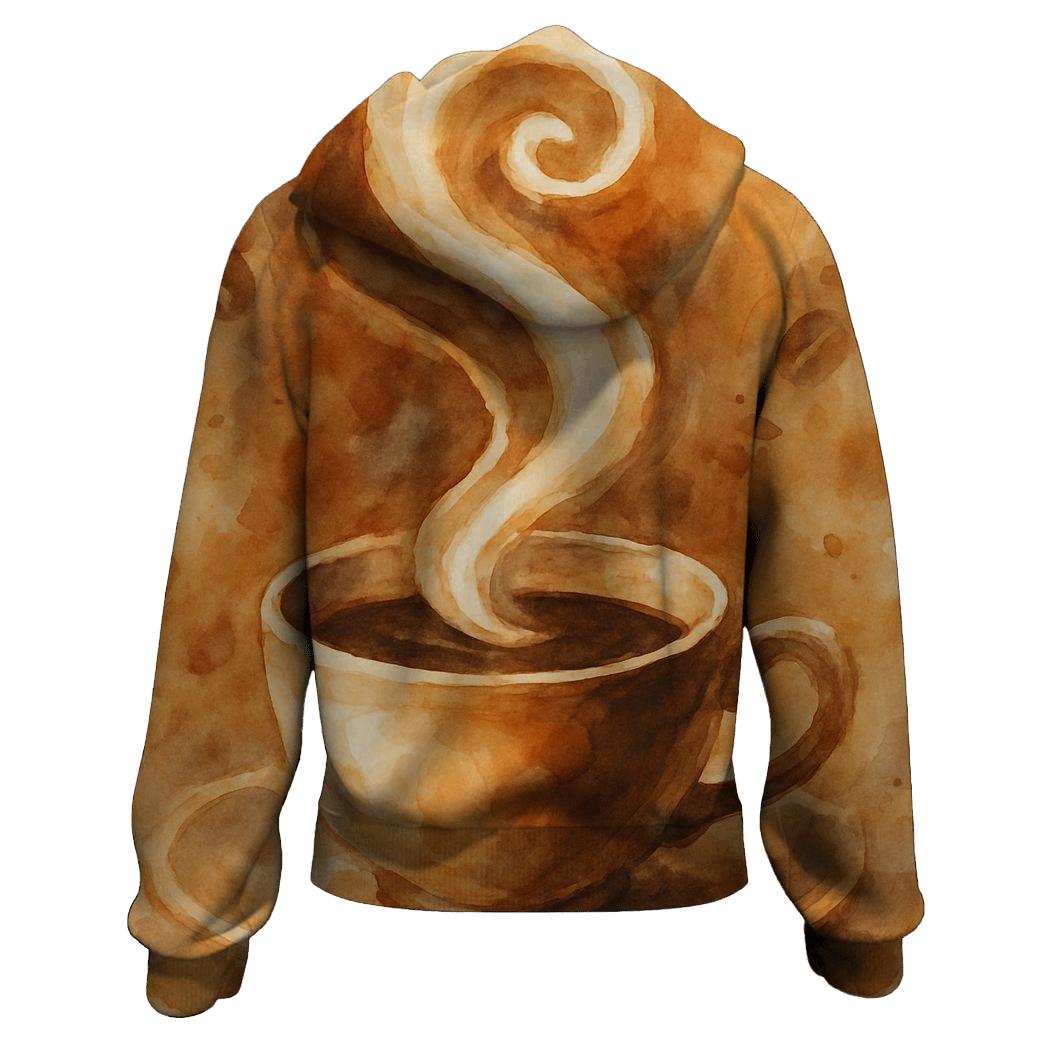 Steaming Spiral Dance embroidered hoodies