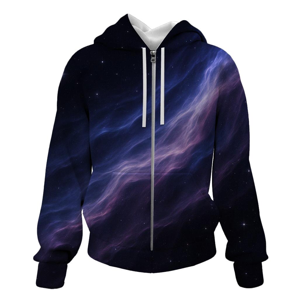 Nebula Veil Drift zip-up hoodies