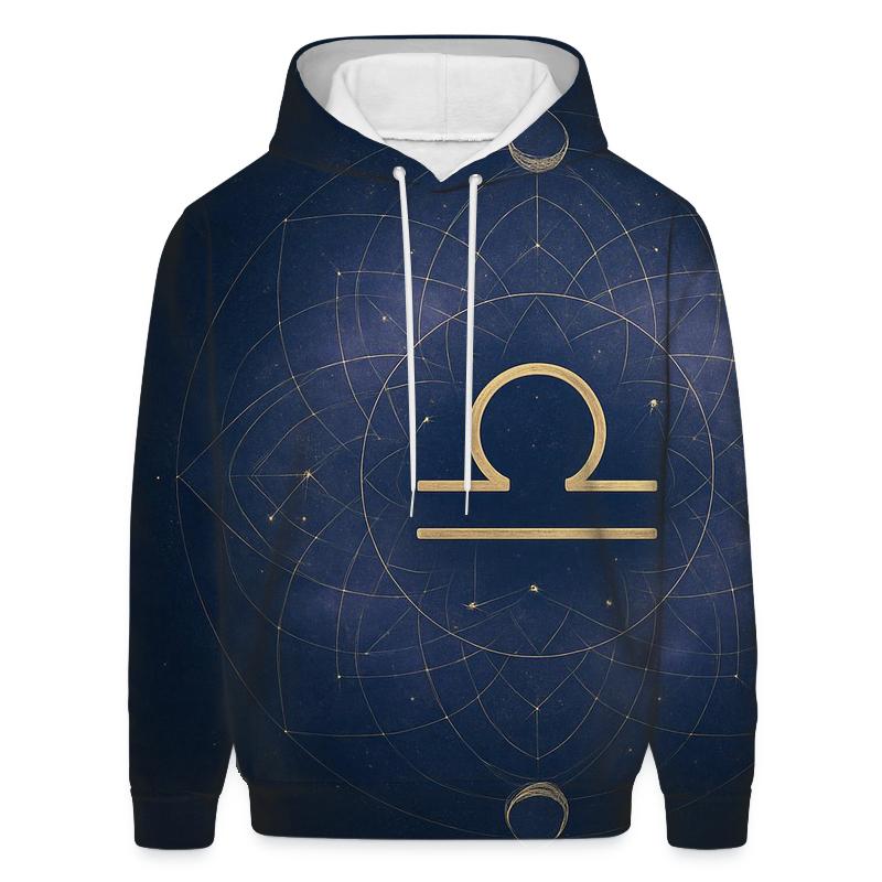 Libra Celestial Balance Mandala hoodies fashion