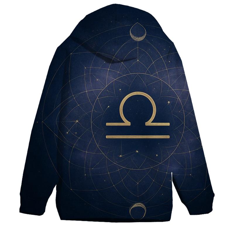 Libra Celestial Balance Mandala hoodies fashion