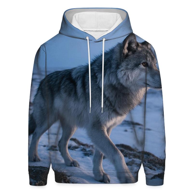 Wolf On Tundra Ridge hoodies fashion