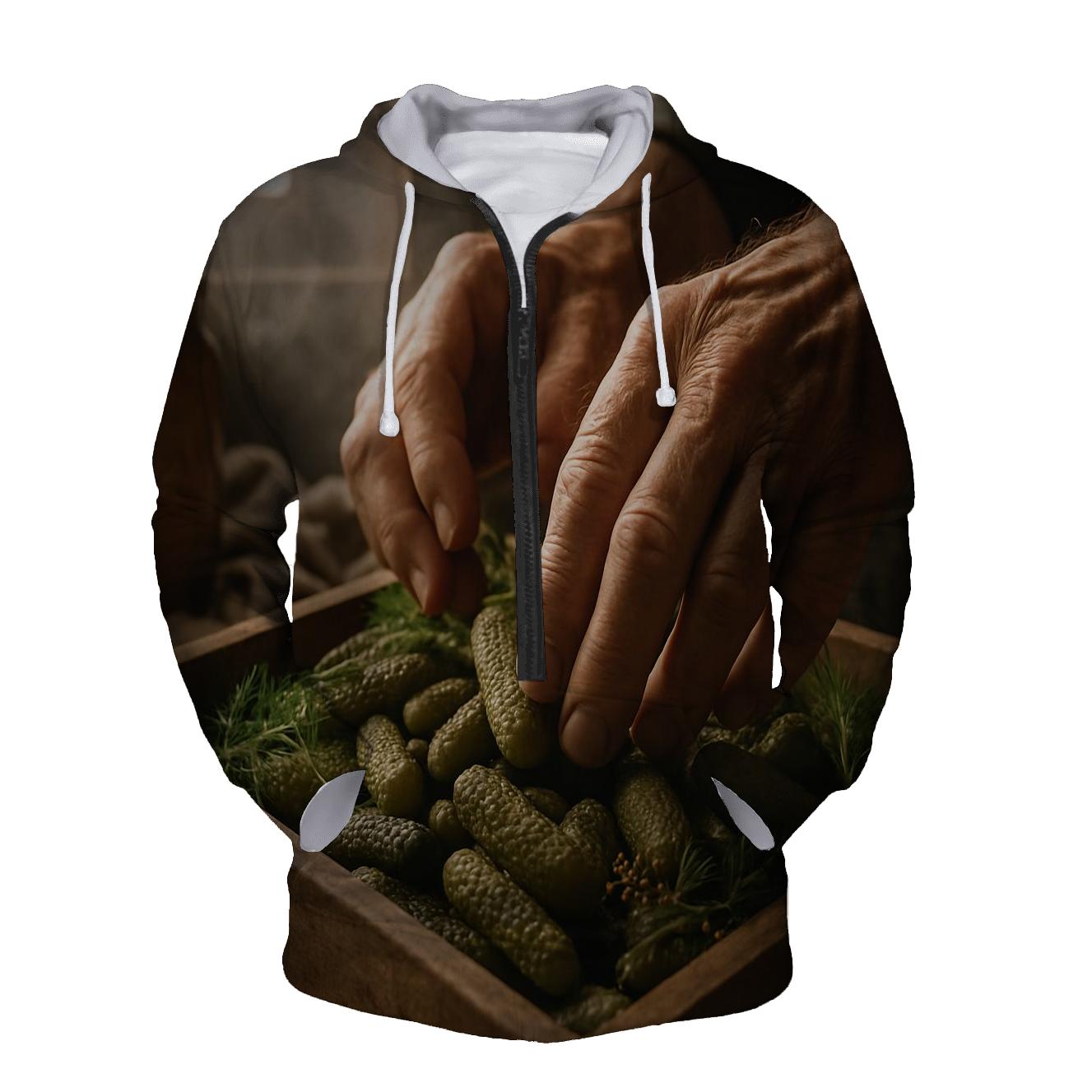 Market Conservatory Cornichon Harvest embroidered hoodies