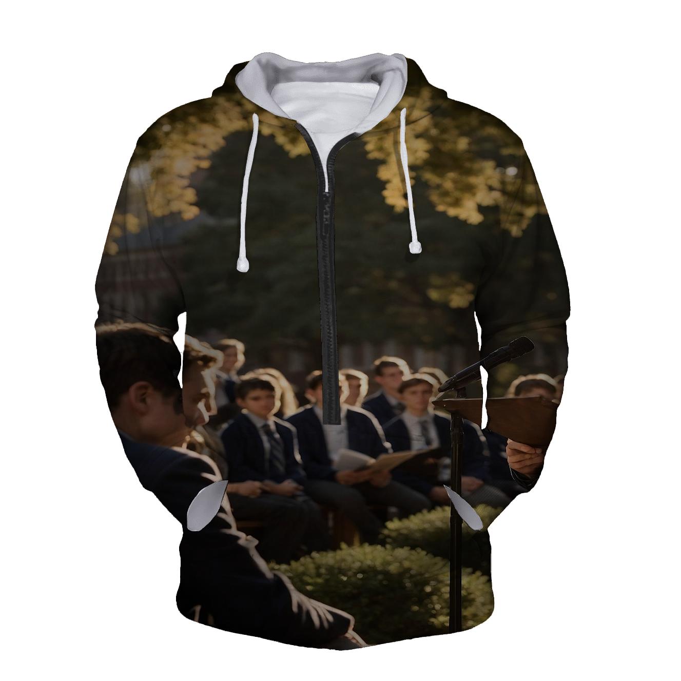 Campus Dialogue At Sunrise designer hoodies