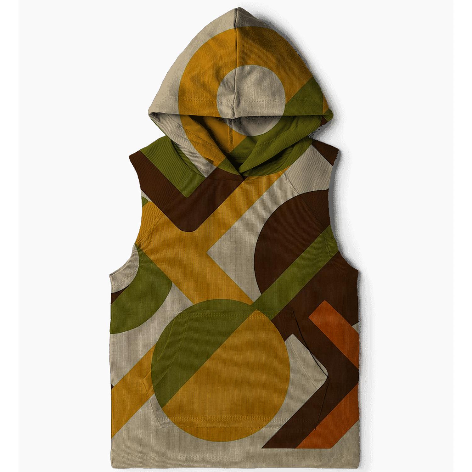 Retro Geometric Grooves hoodies fashion