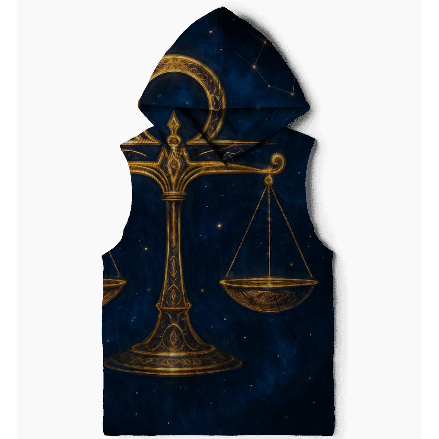 Cosmic Libra Balance Artwork hoodies fashion