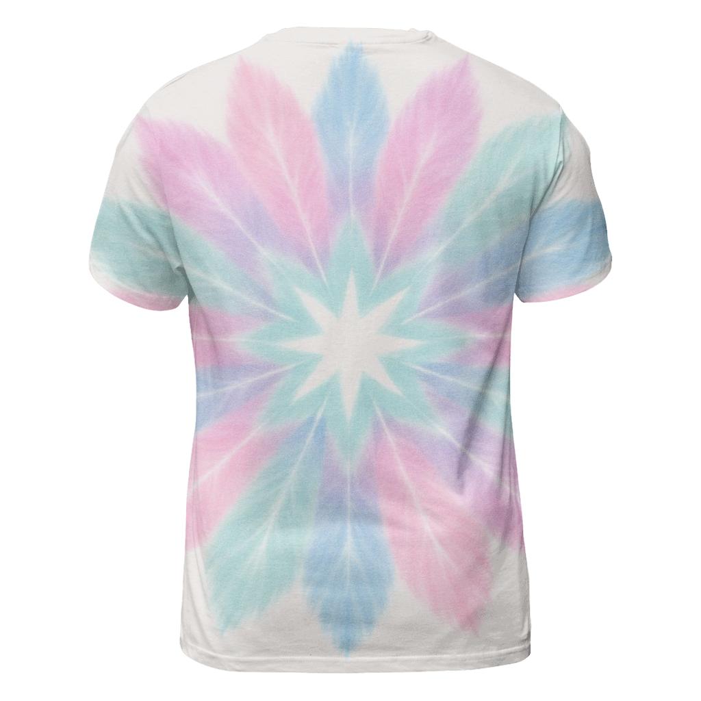 Pastel Rainbow Sunburst artistic all-over print tops