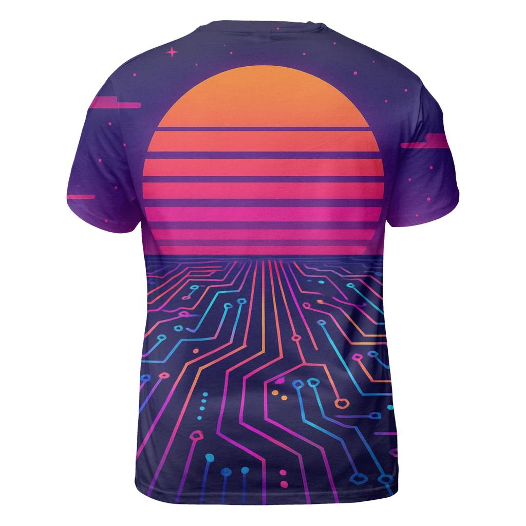 Digital Sunset Circuit custom all-over print shirts