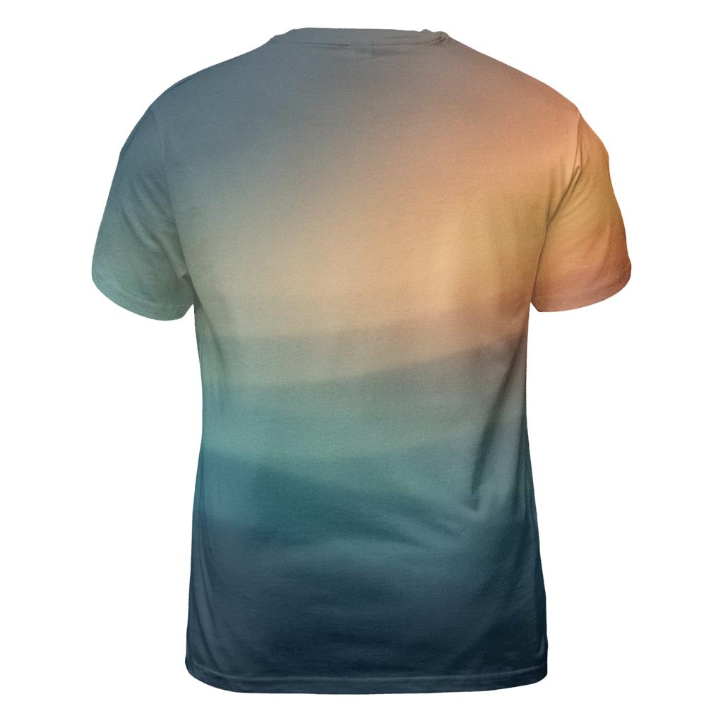 Cerulean Ember Drift creative print fashion shirts