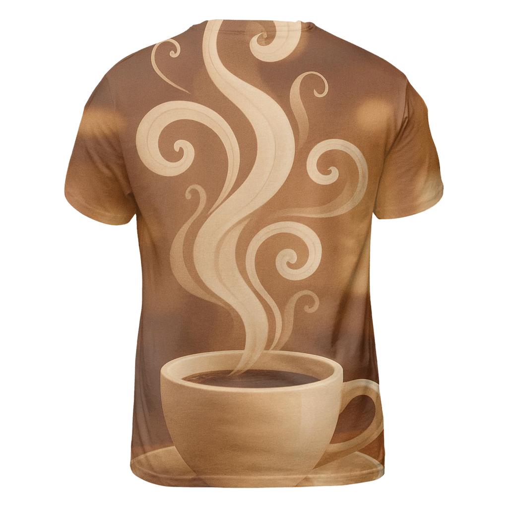 Steam Cascade vibrant all-over design tees