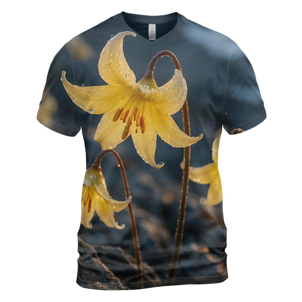 Alpine Glacier Lily Study custom all-over print shirts