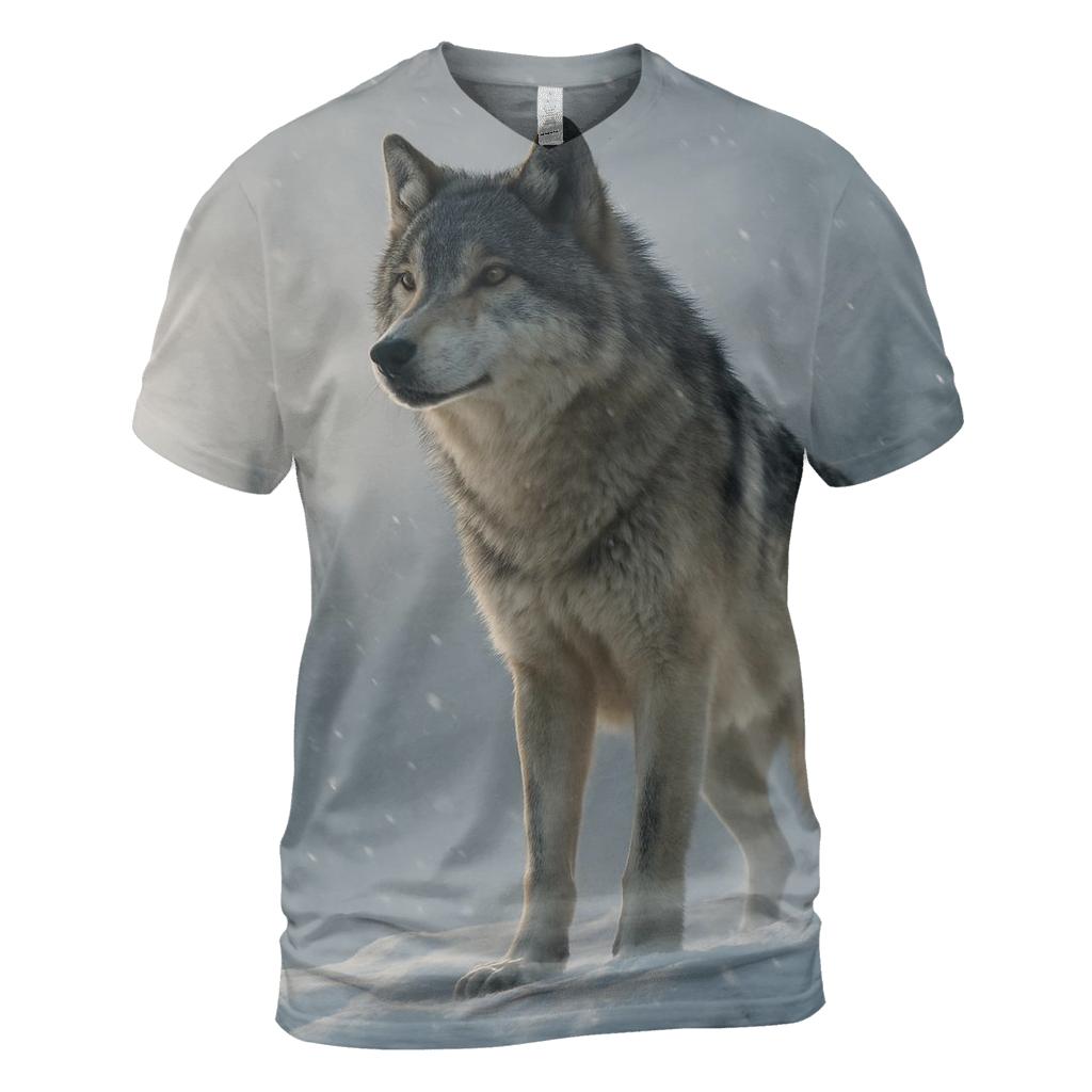 Lone Sentinel Of The Snow designer pattern shirts