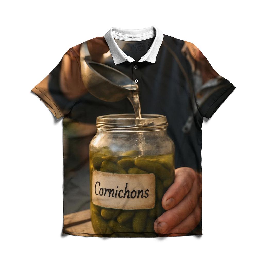 Artisanal Cornichon Jar At Morning Market stylish collar polo tees
