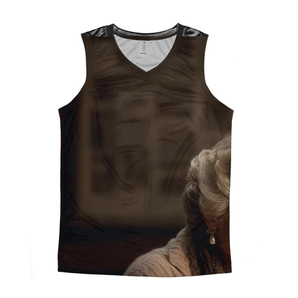 Polly Holliday Backstage Study designer workout tanks