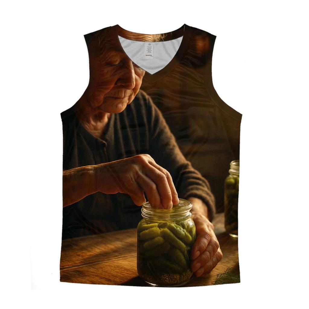 Farmhouse Cornichon Preservation cotton sleeveless tops