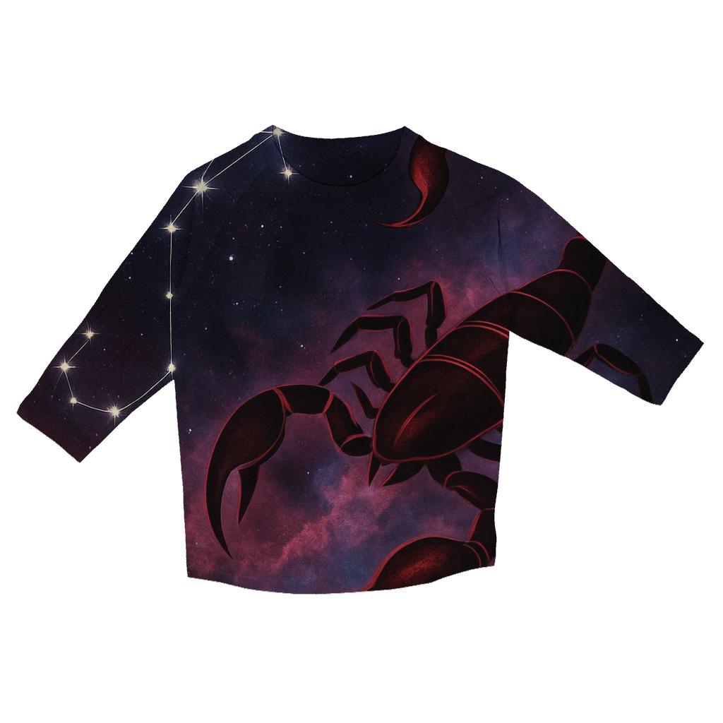 Scorpio Celestial Nebula Vision cotton quarter sleeve shirts