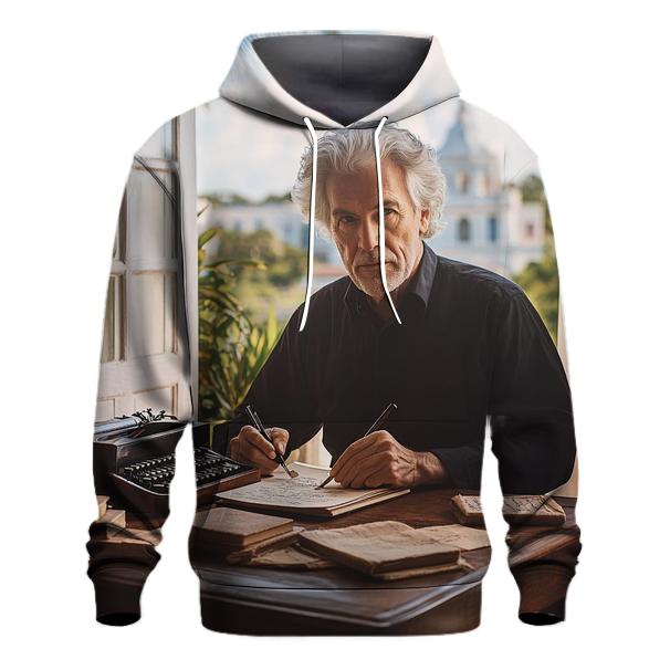 Graham Greene At His Writing Desk In Antigua hoodie trends