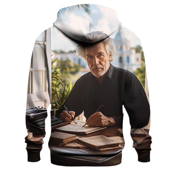 Graham Greene At His Writing Desk In Antigua hoodie trends