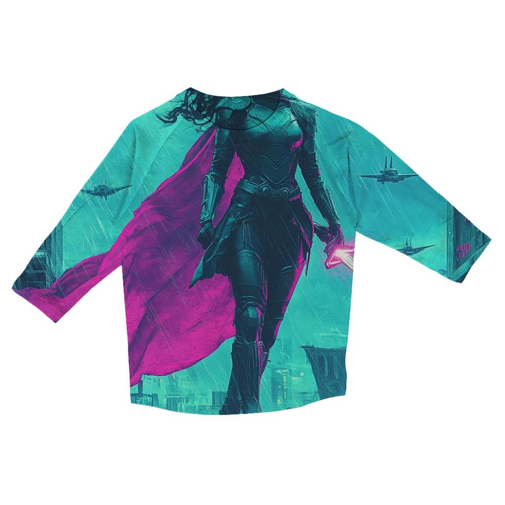 Tessa Thompson: Valkyrie Neon Rebellion custom 3/4 sleeve shirts