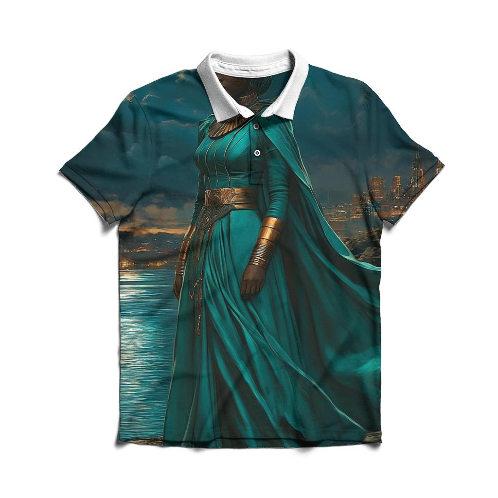 Lupita Nyongo Nakia Silent River Of Wakandan Resolve premium cotton polo shirts