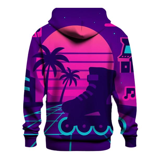 Neon Skateway Sunset printed hoodies