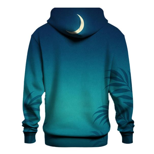 Moonlit Lagoon printed hoodies