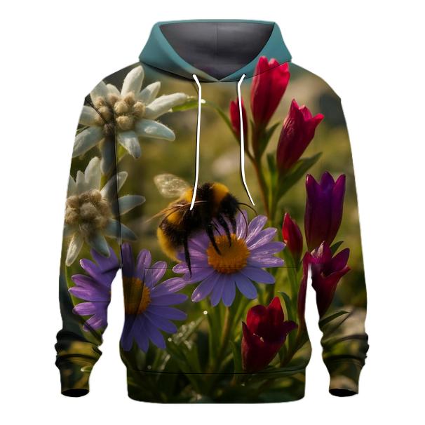 Alpine Meadow Pollinator Circle hoodie styles