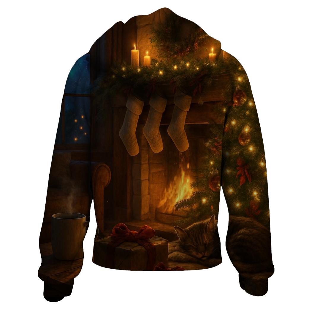 Starlit Hearth Of Evergreen printed hoodies