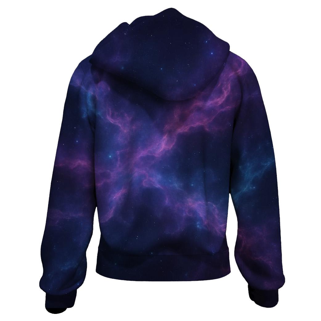 Luminous Nebula Filament Tapestry printed hoodies