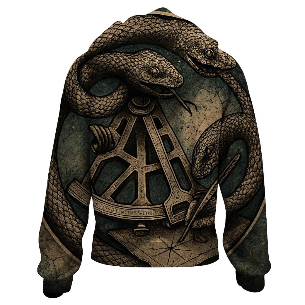 Aether Cartographer Ouroboros graphic hoodies