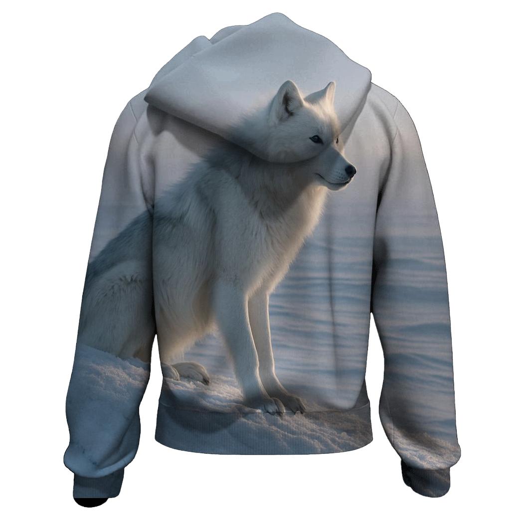 Silent Sentinel Of The Snowbound Tundra designer hoodies