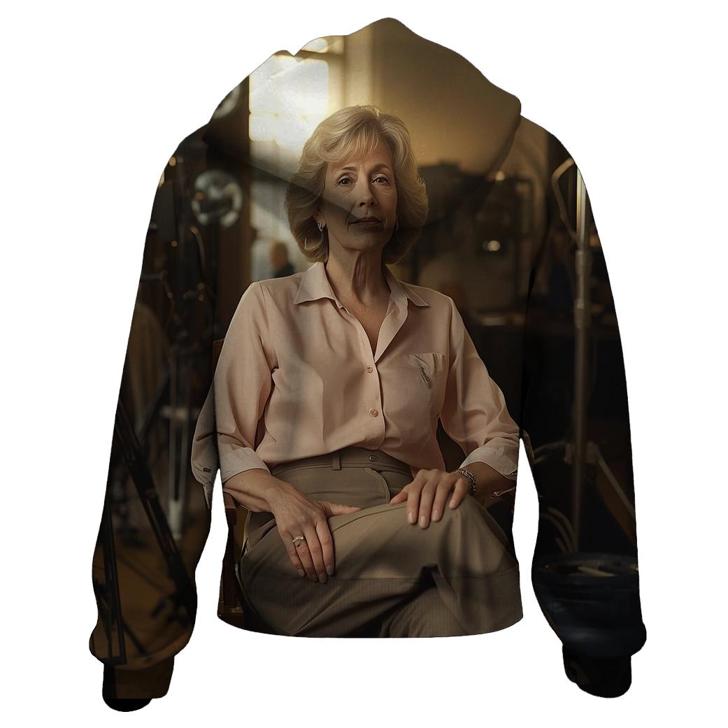 Polly Holliday Behind The Scenes At Classic Film Set heavyweight hoodies