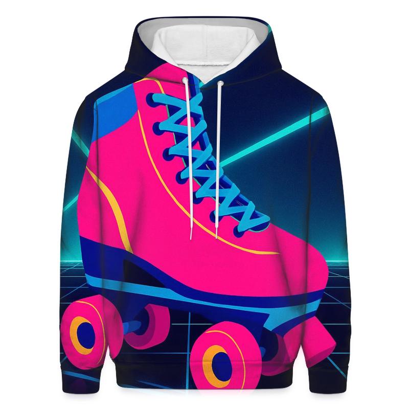 Laser Neon Roller embroidered hoodies