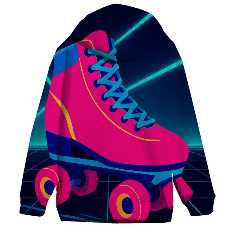 Laser Neon Roller embroidered hoodies