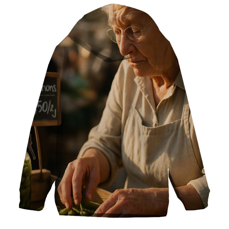 Brine Harvest Of Cornichon printed hoodies