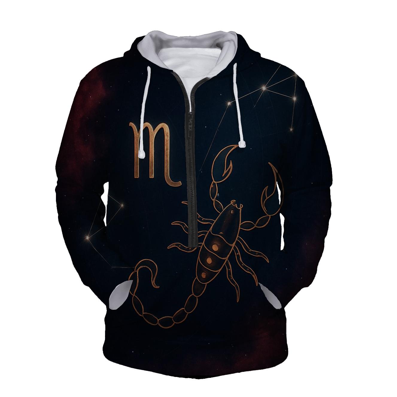 Scorpio Nebula Scorpion zip-up hoodies