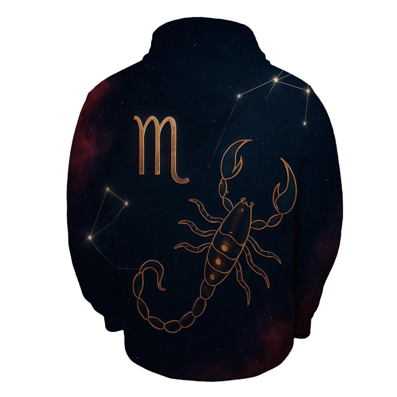 Scorpio Nebula Scorpion zip-up hoodies