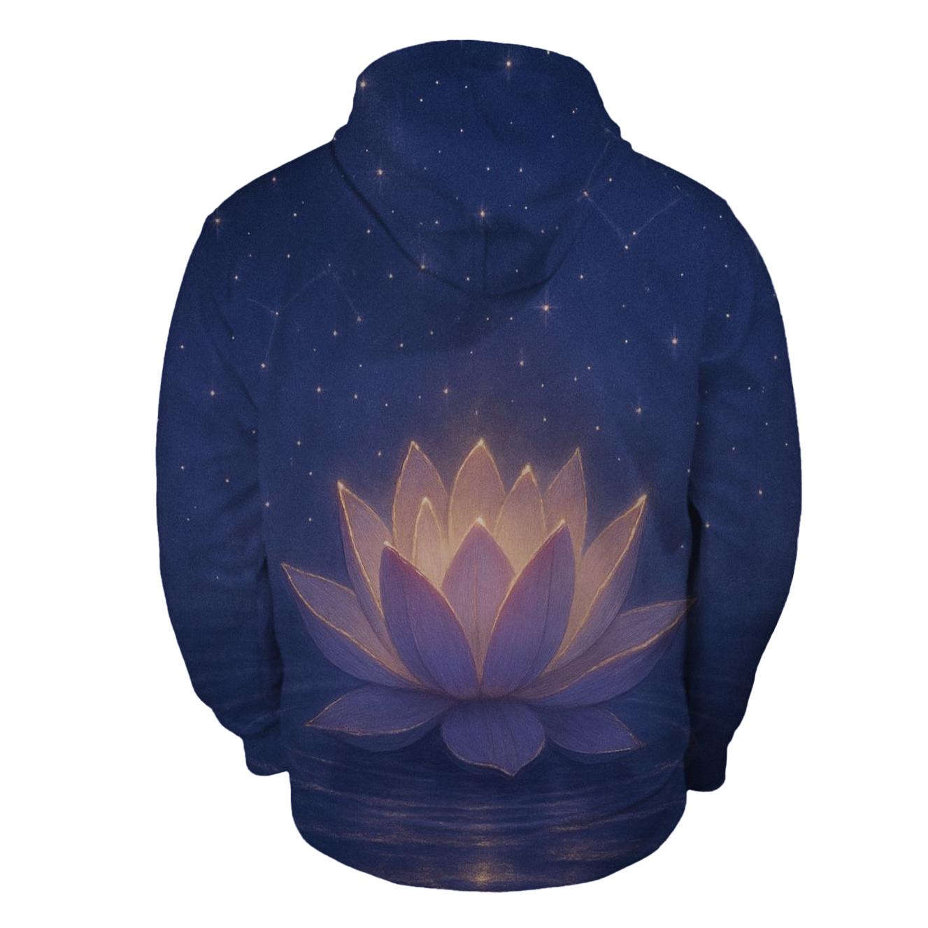 Celestial Lotus Harmony graphic hoodies